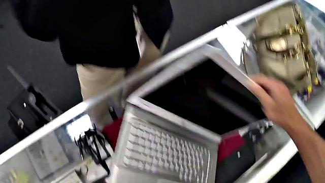 Pawnshop MILF loves fucking in pussy by big cock