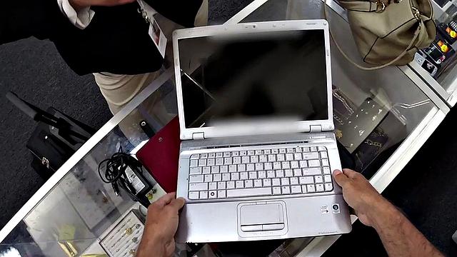 Pawnshop MILF loves fucking in pussy by big cock