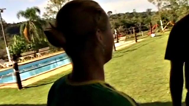 Interracial outdoor fun gets wet and messy