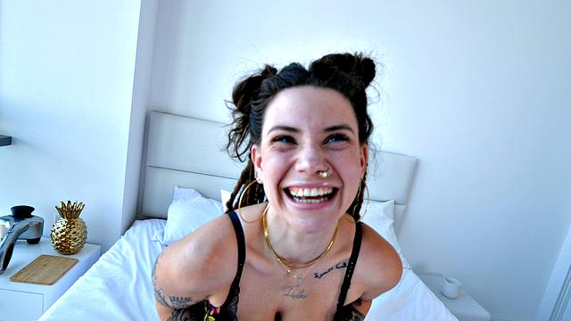 POV Creampie with Tattooed Bombshell Indica Flower