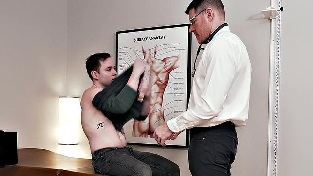 Petite twink barebacked in ass by doctor in infirmary