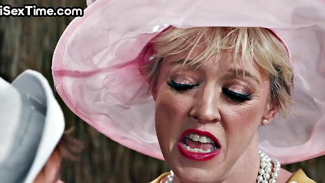 Bisexual lady with big boobs sucks and facesits in 3some