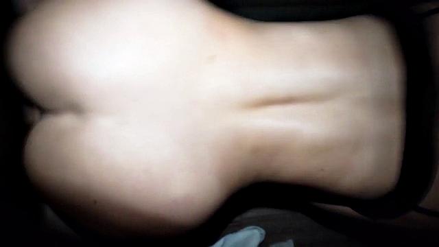 Watch this skinny amateur girlfriend give a BJ and take it from behind in POV doggy-style