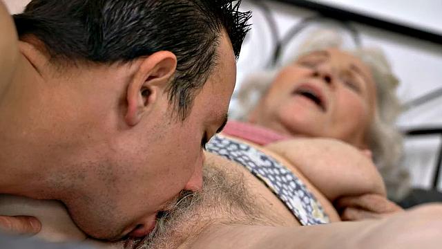 ADULT TIME - 70-Year-Old GILF Craving Cock In Her Big Hairy Pussy!