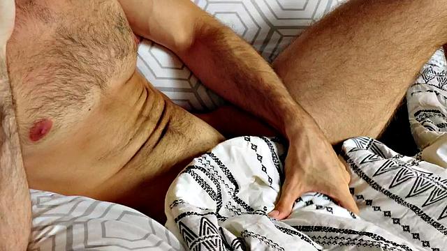 Athletic jock bareback fucks hairy BF in his asshole