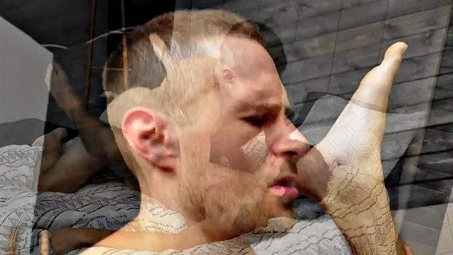 Athletic jock bareback fucks hairy BF in his asshole