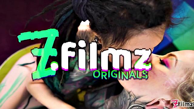 Alternative Teen Threesome With Anal Gapes And Facial