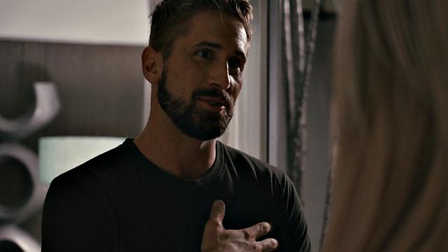 Busty trans MILF in lingerie bangs BFs asshole