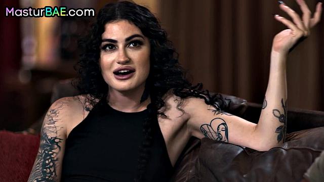 Skinny babe bouncing on BBC