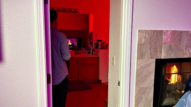 Strapon queer in underwear fucks 21yo petite in BTS 3way