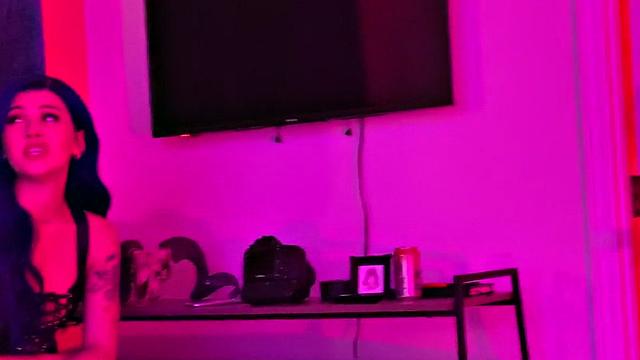 Strapon queer in underwear fucks 21yo petite in BTS 3way