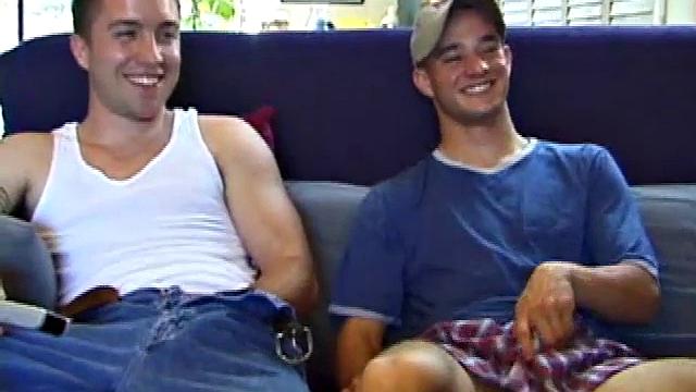Curious Straight Boy In Gay Threesome