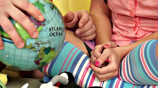 Teen Fucks Older Guy in Bedroom While Parents are Away