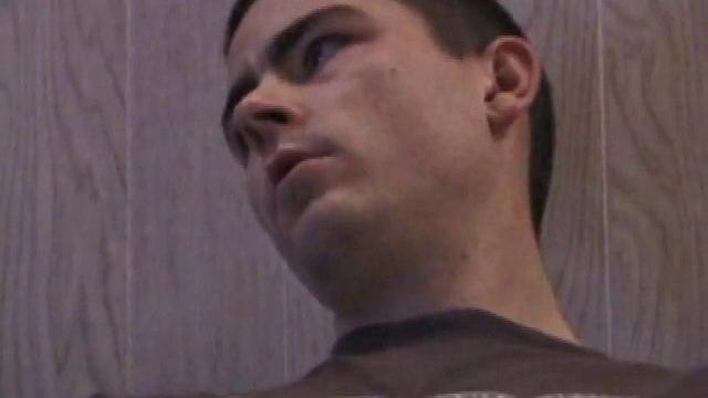 In this hot dual jerk off scene, Dan and Jayden get naked and start beating off over a glass table. The camera is positioned underneath the glass, capturing all the stroking action, and cum that shoots from their cocks.