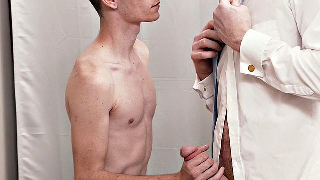 Skinny twink barebacked in infirmary by doctor