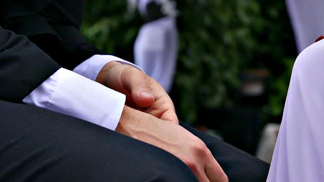 Outdoor babe fucked by colleague after wedding ceremony