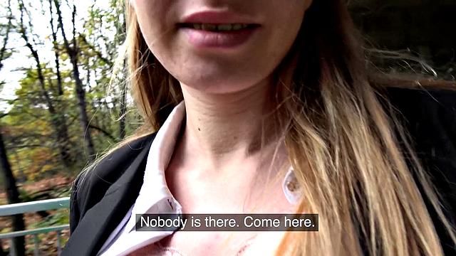 Cute Russian fucked in tights