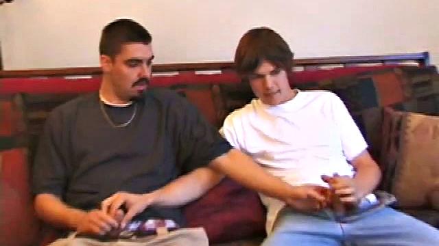 Sean DeRocc starts off with Matthew's dick in his mouth, but prefers taking it up his ass. He gets on his back and Matthew slides in. Sean wants it from behind, so he gets on all fours and Matthew fucks him hard.