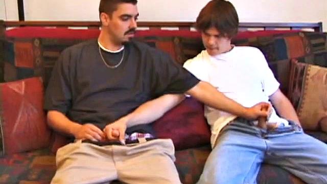 Sean DeRocc starts off with Matthew's dick in his mouth, but prefers taking it up his ass. He gets on his back and Matthew slides in. Sean wants it from behind, so he gets on all fours and Matthew fucks him hard.