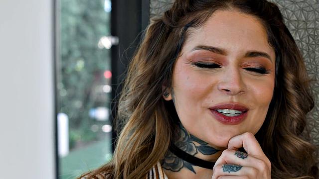 ADULT TIME - Tatted Babe Vanessa Vega Is The Perfect Sub! Wants To Bow Down To Huge Cock!