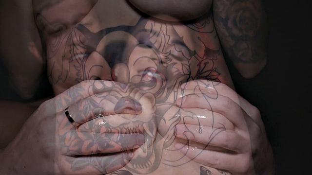 Busty Inked Redhead's Ever Scene