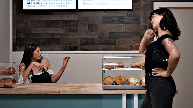 Petite 19yo tranny drilled in asshole by white cock