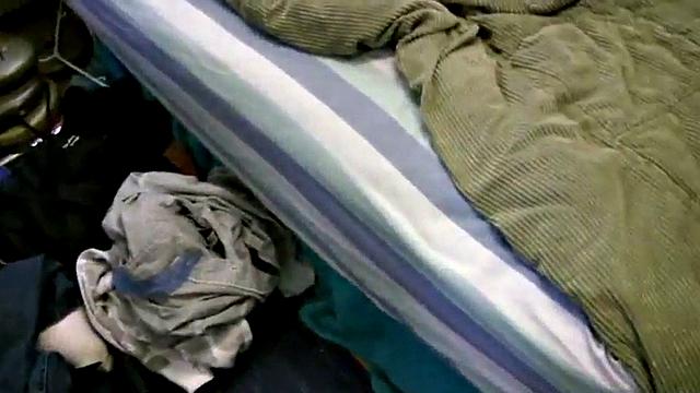 Messy goth teen sucking off a hard dick