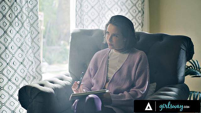 GIRLSWAY - Erotic Writer Casey Calvert Has STRAP-ON Fuck With Kira Noir For Novel Inspiration