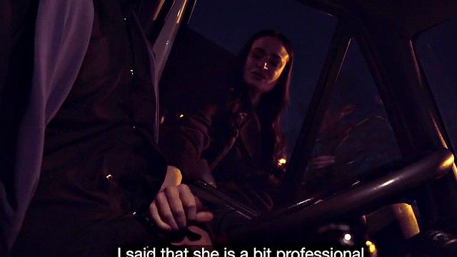 Stunning babe picked up by fake priest and doggystyled