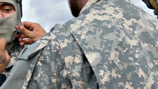 Seduced army gay fucked in doggystyle by nice dick