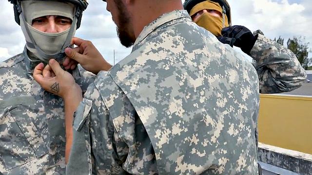 Seduced army gay fucked in doggystyle by nice dick