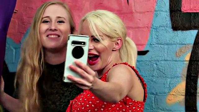 CFNM mistresses humiliating and tugging bound subs dick