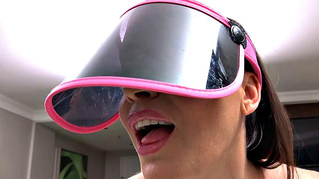 Interracial curvy MILF gets face fucked by BBC