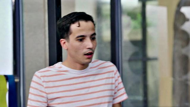 Curvy blonde MILF with massive boobs gives a sloppy gym handjob and rides short guy in reverse cowgirl position