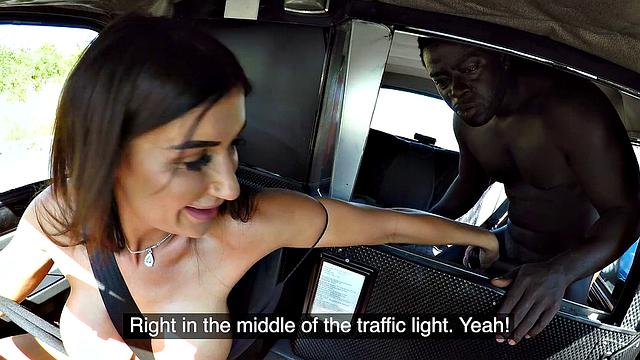 Horny driver hungry for black cock