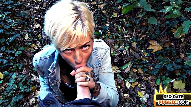 Real tattooed MILF POV fucked by sex date after public blowjob