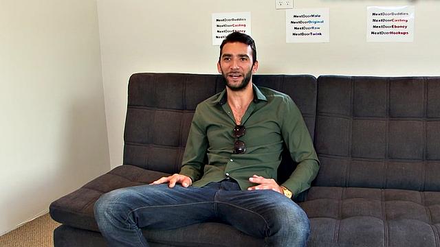 Watch this inked-out babe stroke his big dick and stroke it some more for a hot cumshot