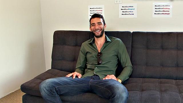 Watch this inked-out babe stroke his big dick and stroke it some more for a hot cumshot