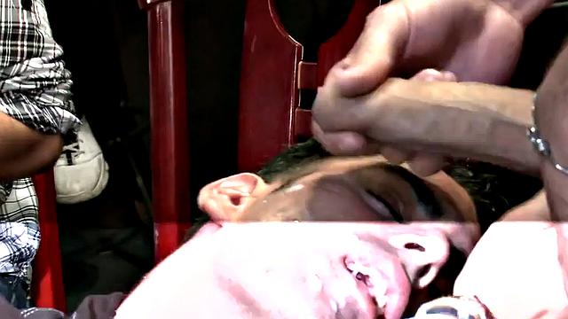 Masked stripper spoils guest with cum