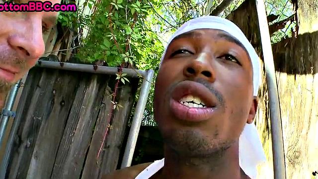 Real Black thug picked up and fucked outdoors