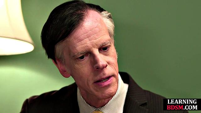 Cute lingerie babe dildofucked by the master