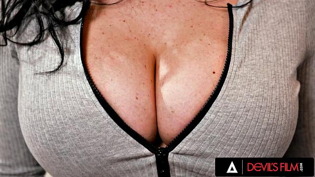 DEVILS FILM - Busty MILF Mona Azar Gets Her Pussy Fucked Hard