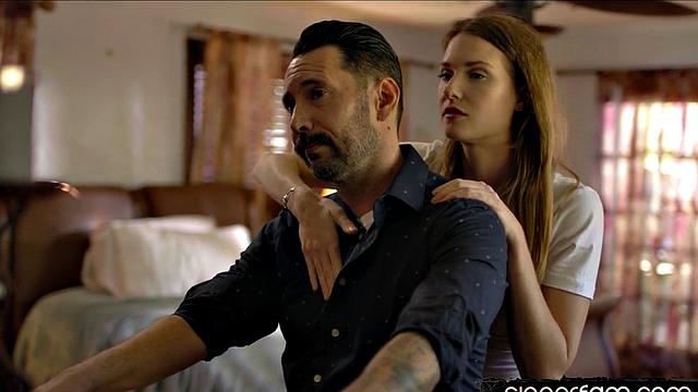 Stepdaughter massages stepdad to get fucked