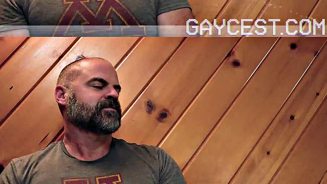 Gay cousins give in to forbidden desire and get caught hooking up at their uncle's place