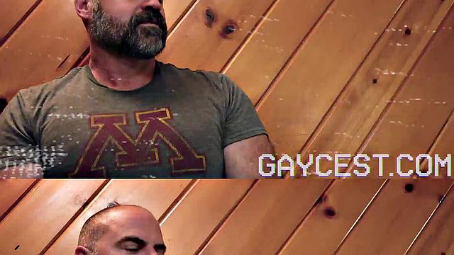 Gay cousins give in to forbidden desire and get caught hooking up at their uncle's place