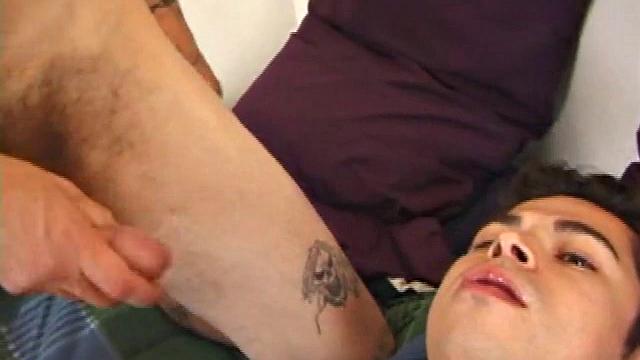 Anthony David comes behind Seth watching porn. Anthony drops to his knees and goes down on him. Seth remains focused on porn while Anthony services him.