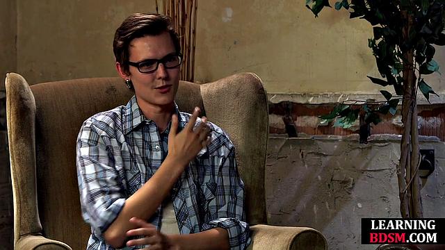 Redhead horny teasing lucky stud