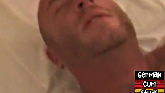 Real German barebacked in home 3some by gaydaddies