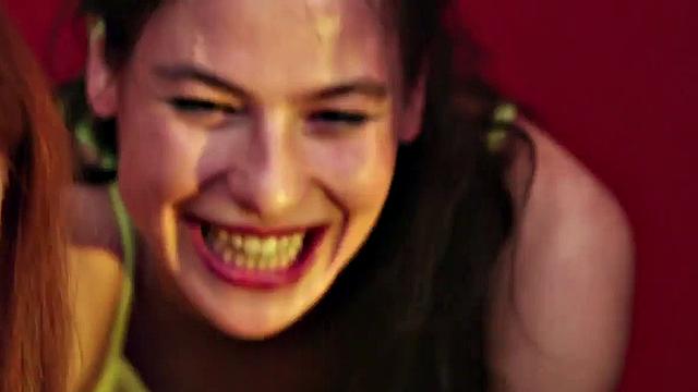 CFNM British dommes blowing guy at hen party