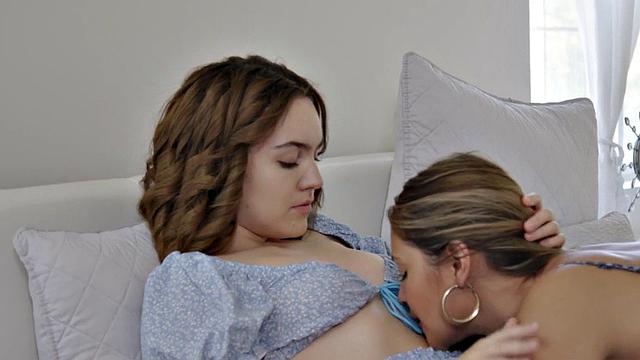 21yo babes in lingerie enjoy eating her GF's wet pussy